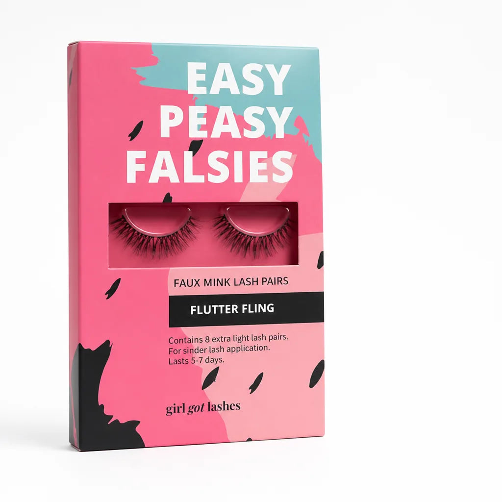 False Eyelash Kit Pre-Cut Faux Mink 5 Pairs