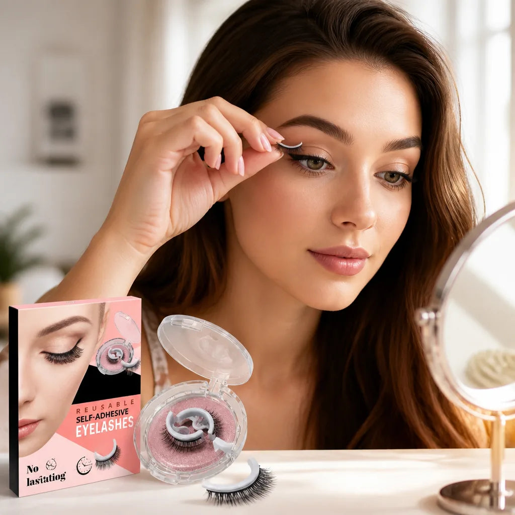 False Eyelashes Self-Adhesive Quick-Apply Natural & Voluminous