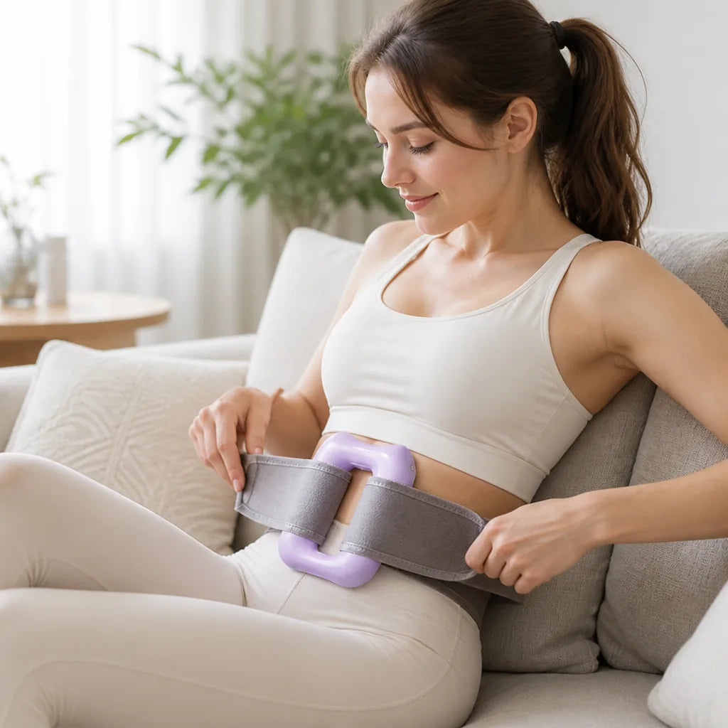Fascia Massage Ring Rechargeable & Portable Waistband Included