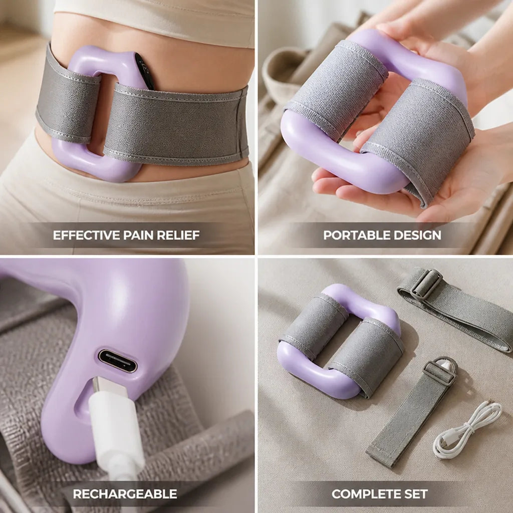 Fascia Massage Ring Rechargeable & Portable Waistband Included