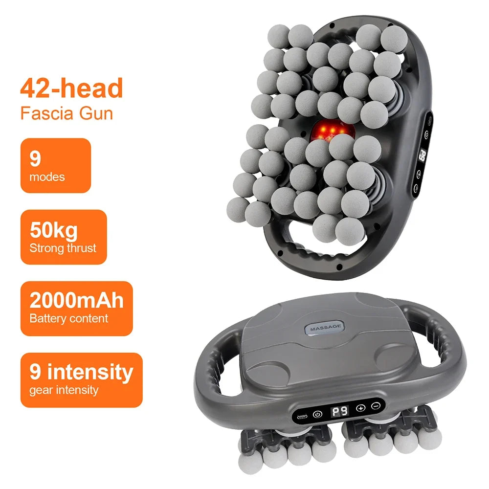 Fascia Massager 42-Head Deep Tissue Red Light