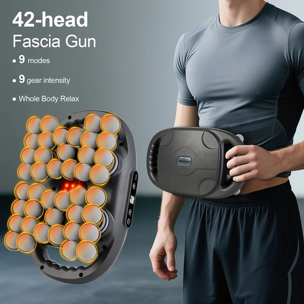 Fascia Massager 42-Head Deep Tissue Red Light