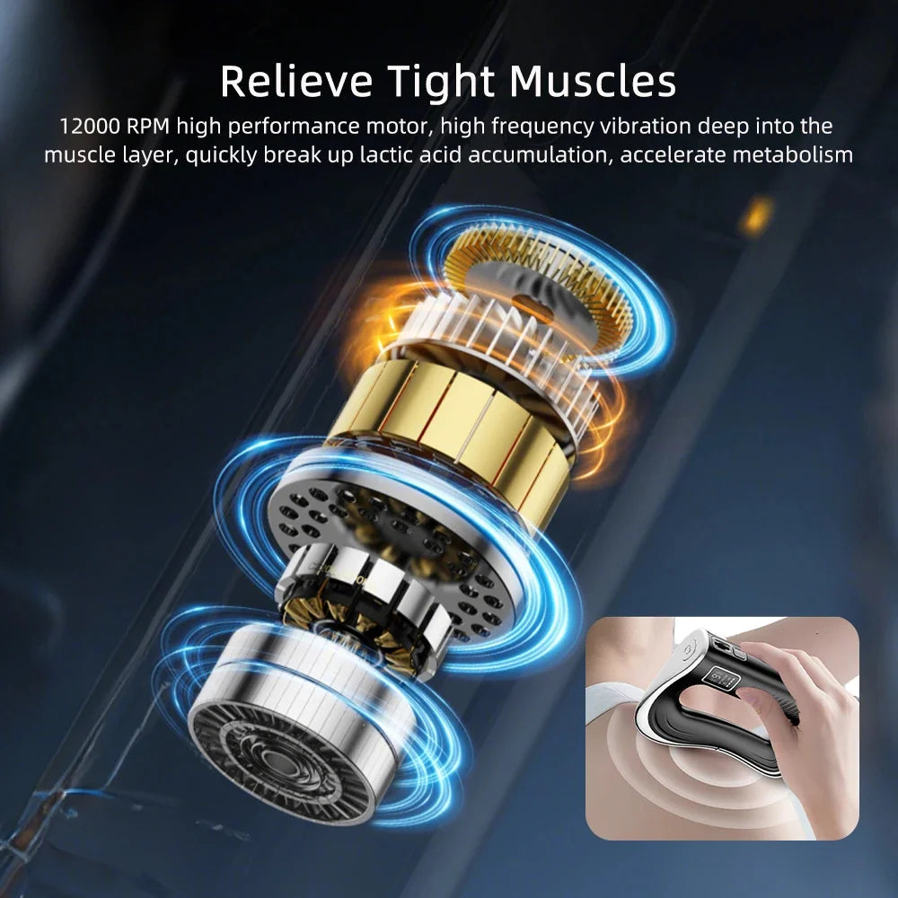 Fascia Massager Heated High-Frequency Rechargeable