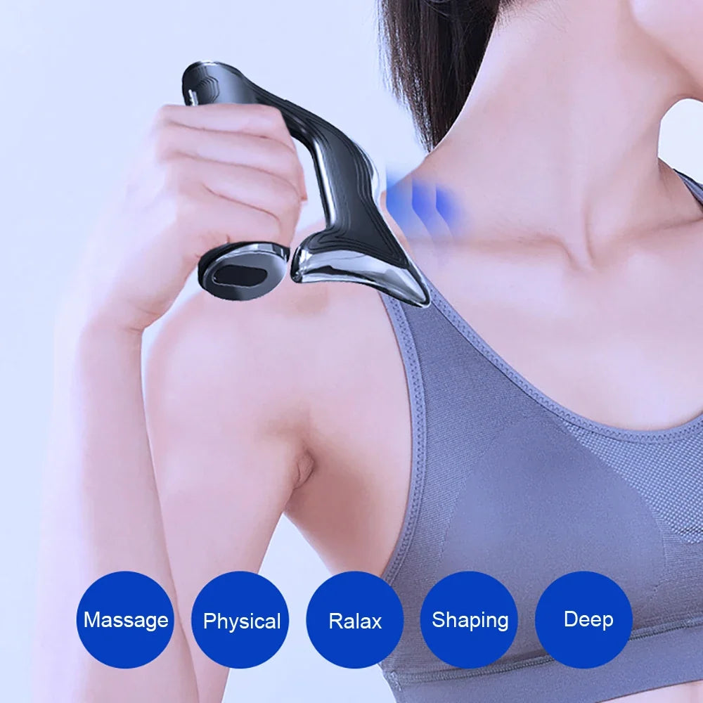 Fascia Massager Microcurrent & Vibration 3 Intensity Levels Rechargeable