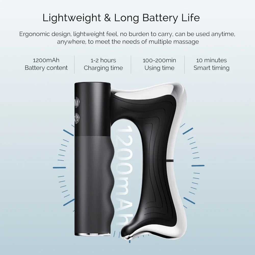 Fascia Scraper Massager High-Frequency Vibration & Adjustable Heat