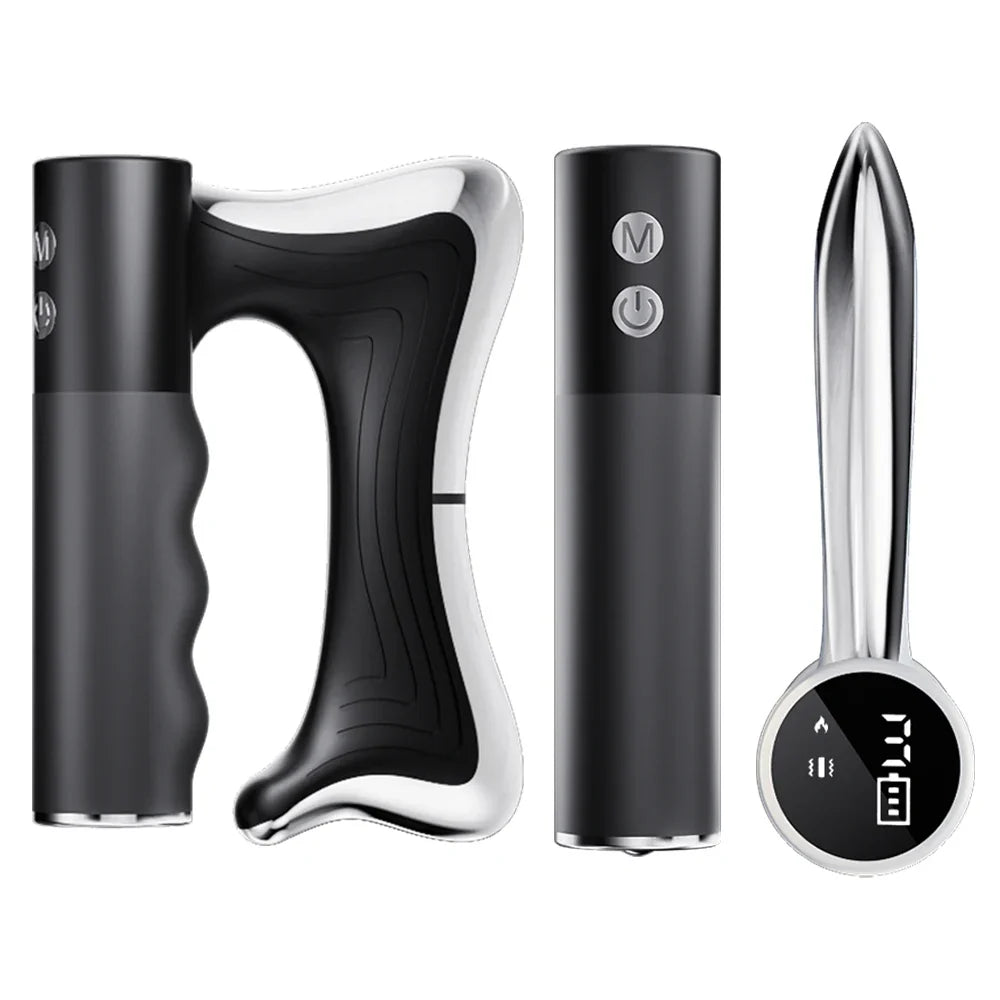 Fascia Scraper Massager High-Frequency Vibration & Adjustable Heat