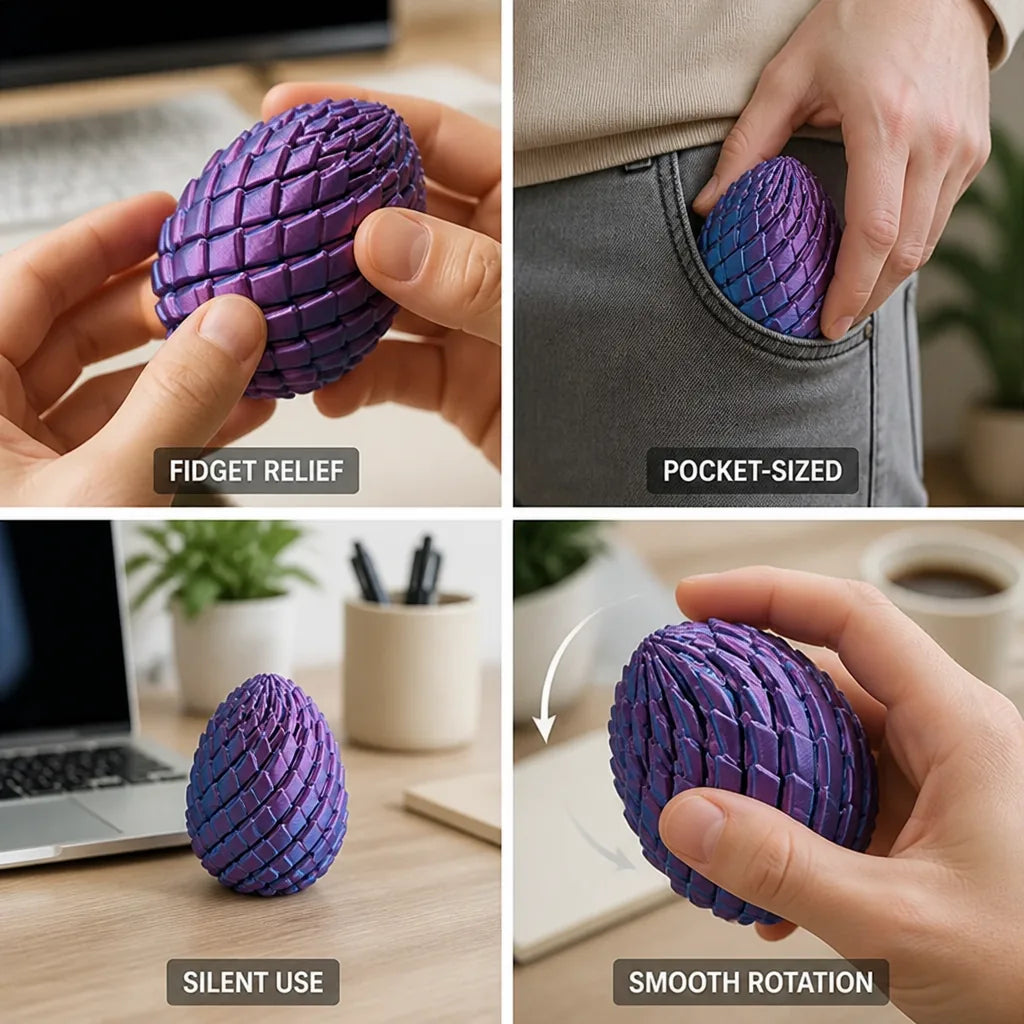 Fidget Toy Articulated Rotation Pocket-Sized & Silent