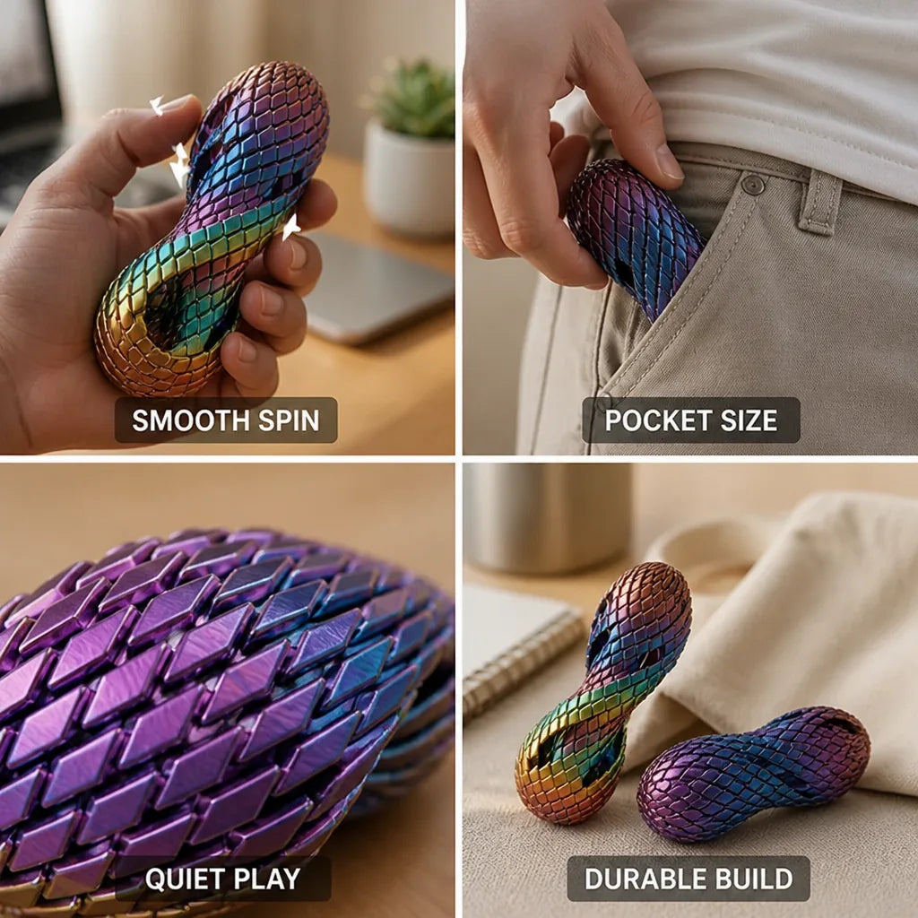 Fidget Toy Pocket Quiet & Smooth Spin 2-Piece Set