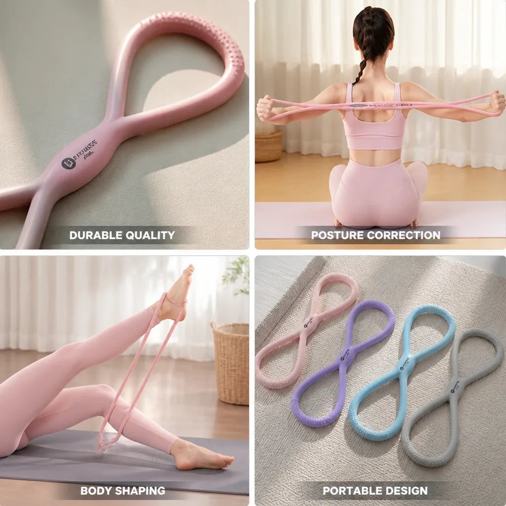 Figure-8 Resistance Band Posture Correction & Body Shaping