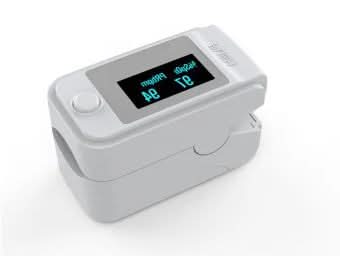 Finger Pulse Oximeter One-Button OLED Display Lightweight