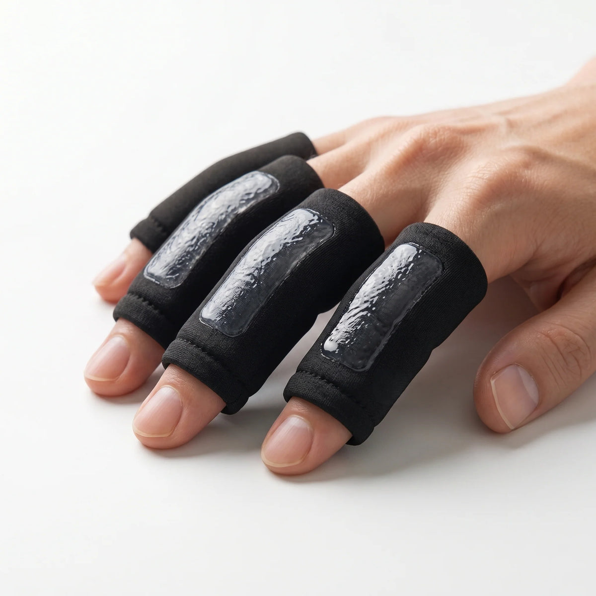 Finger Sleeves Gel Cushioning Anti-Friction 8 Pack