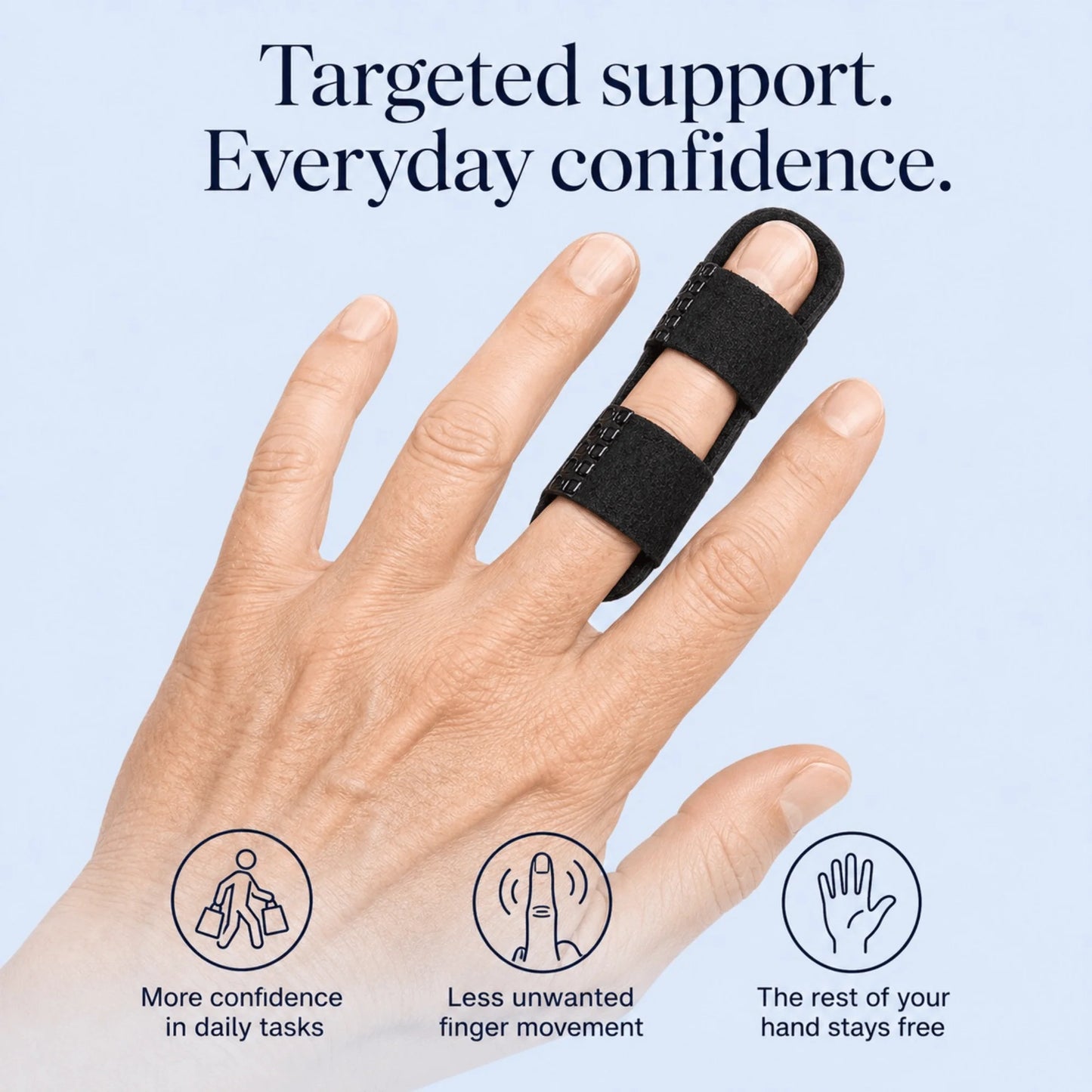 Finger Splint Set Adjustable Breathable Set of 5