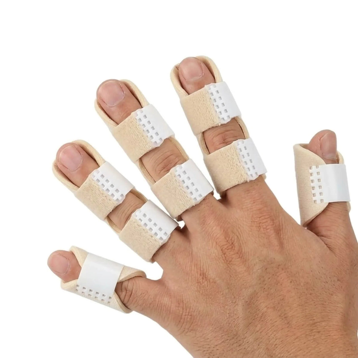 Finger Splint Set Adjustable Breathable Set of 5