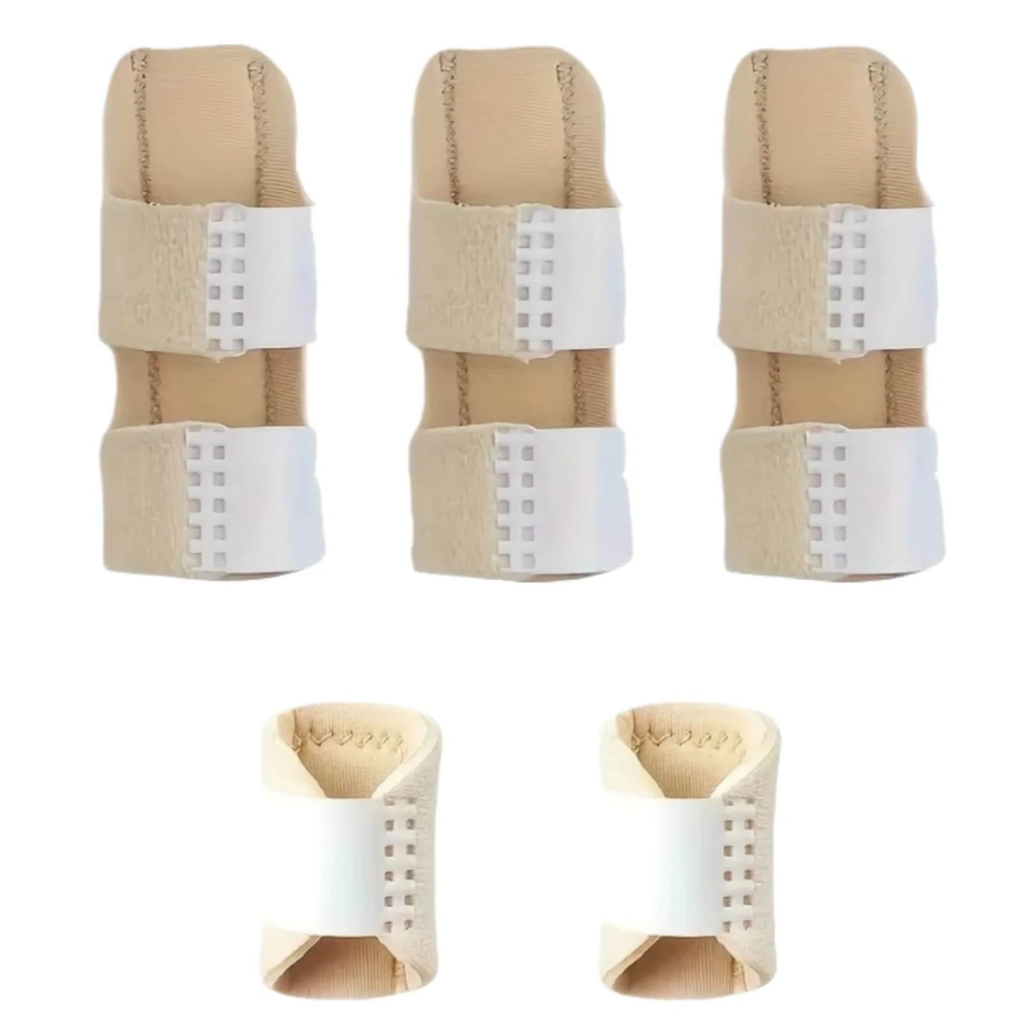 Finger Splint Set Adjustable Breathable Set of 5