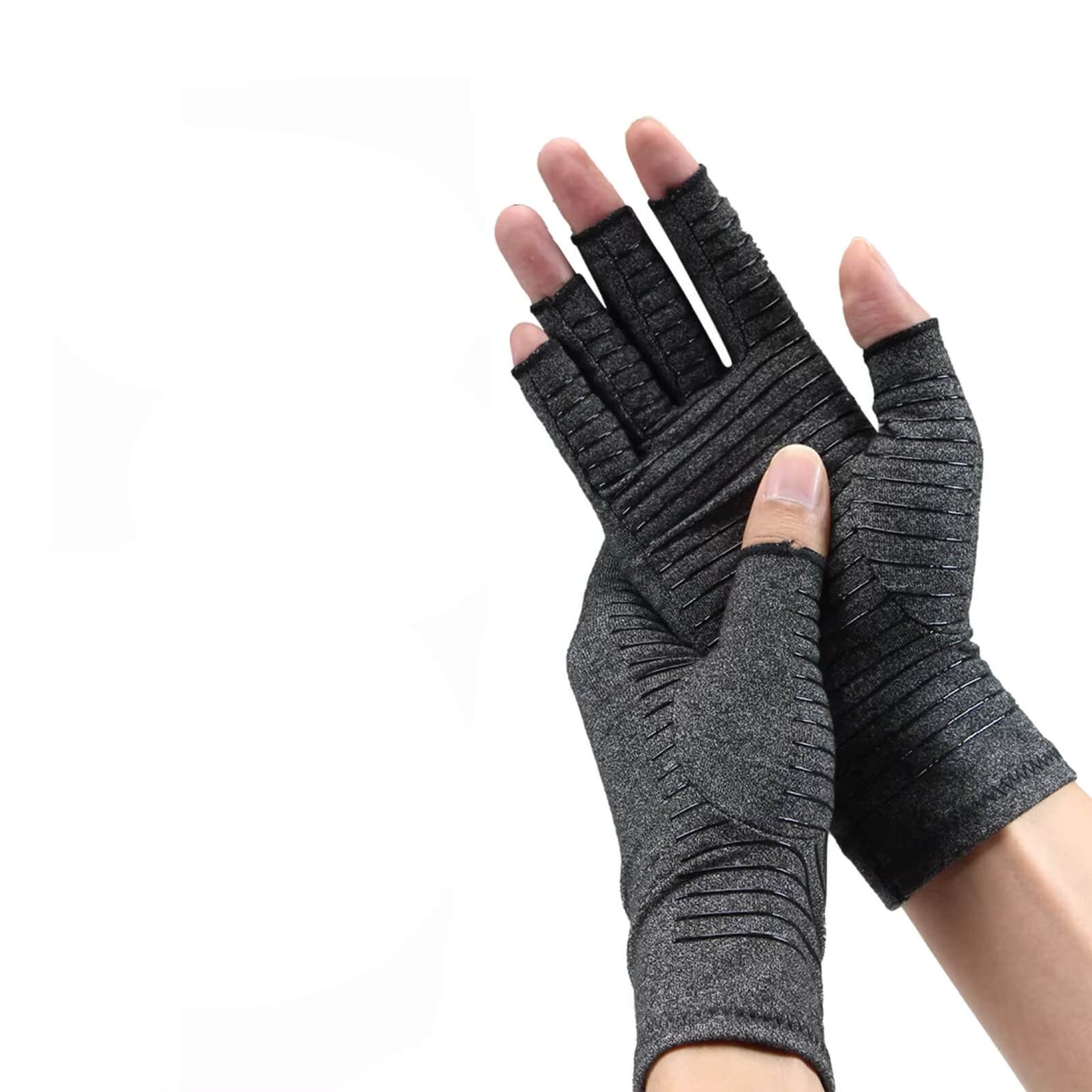 Fingerless Compression Gloves Breathable Lightweight Hand & Wrist Support