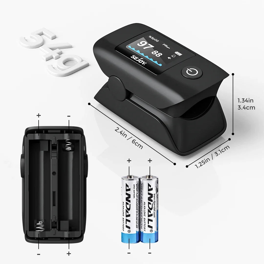 Fingertip Pulse Oximeter 4-in-1 Rotating OLED
