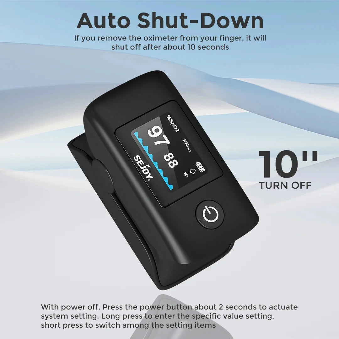 Fingertip Pulse Oximeter 4-in-1 Rotating OLED