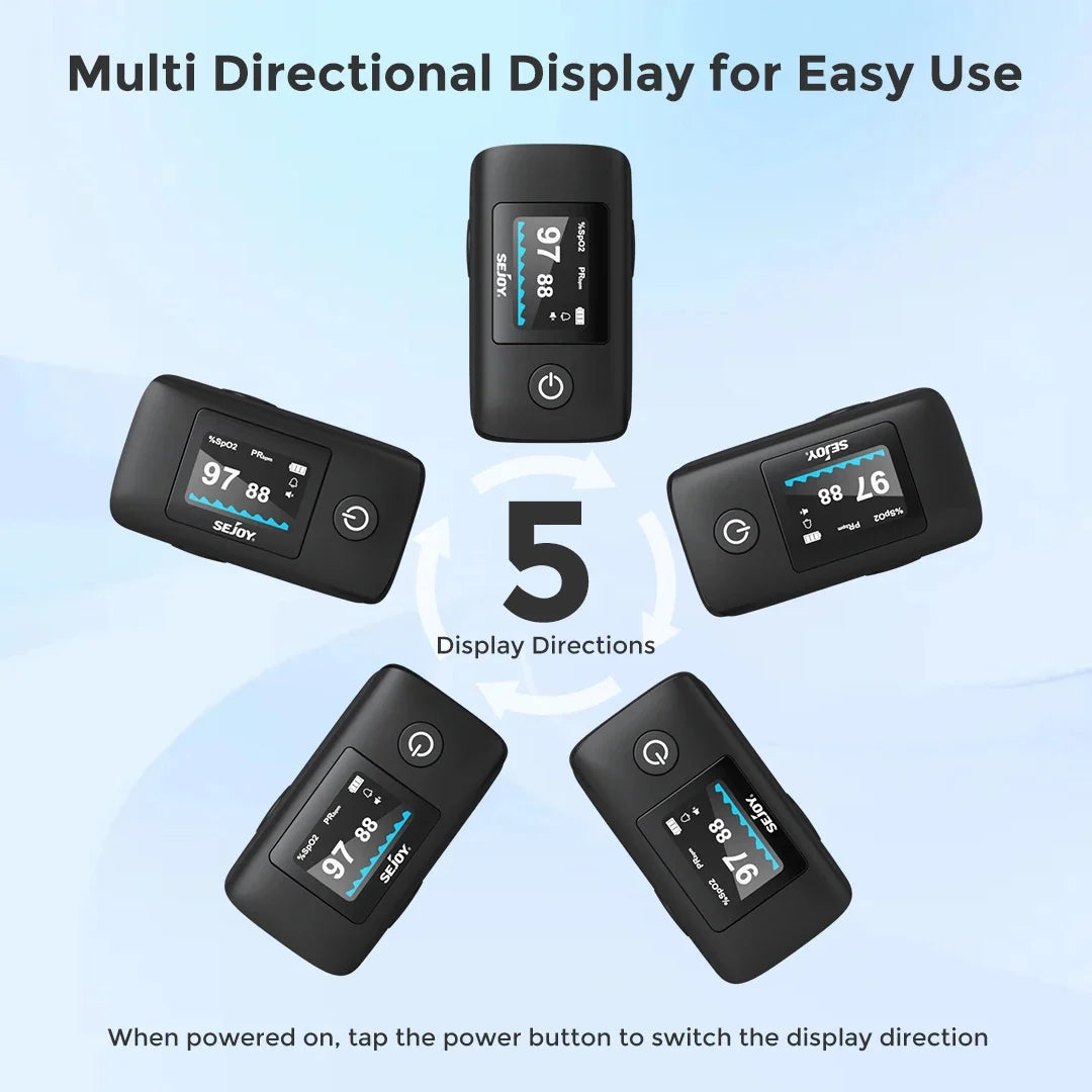 Fingertip Pulse Oximeter 4-in-1 Rotating OLED