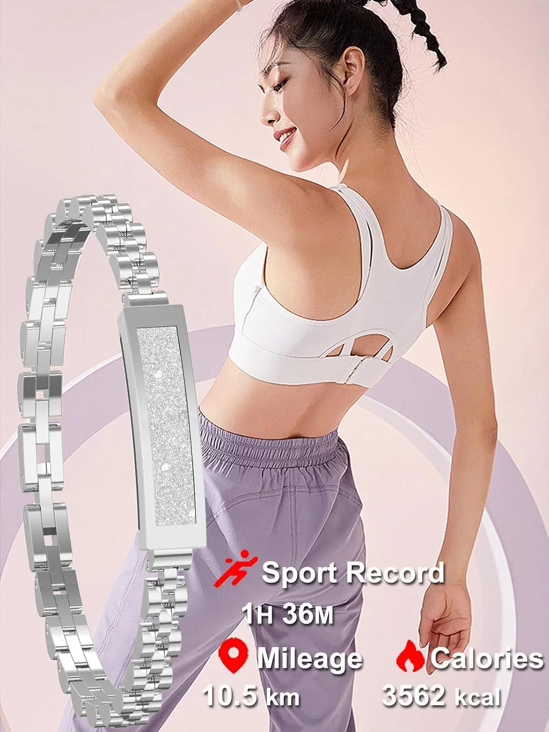 Fitness Tracker Bracelet Heart Rate & Sleep Monitoring