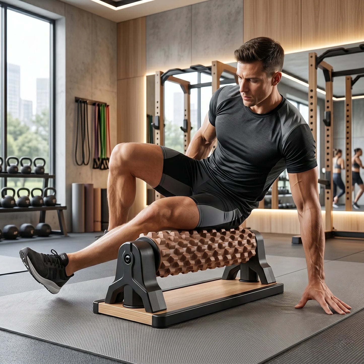 Foam Roller Wall-Mount Adjustable Deep Tissue