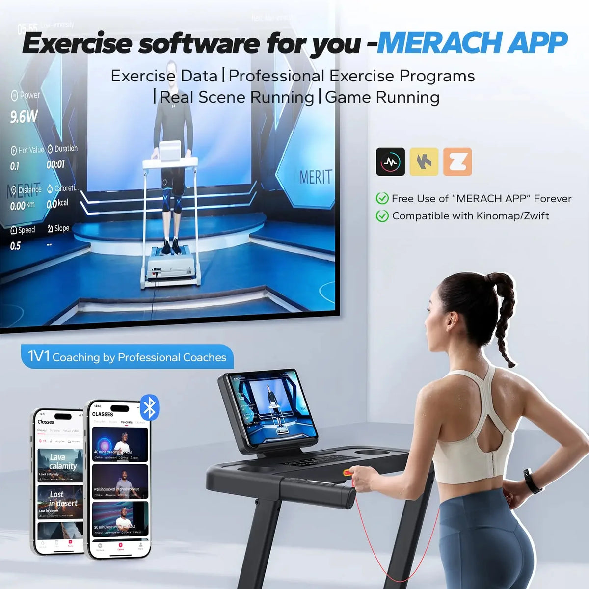 Foldable Treadmill Hydraulic Assist Shock-Absorbing Deck