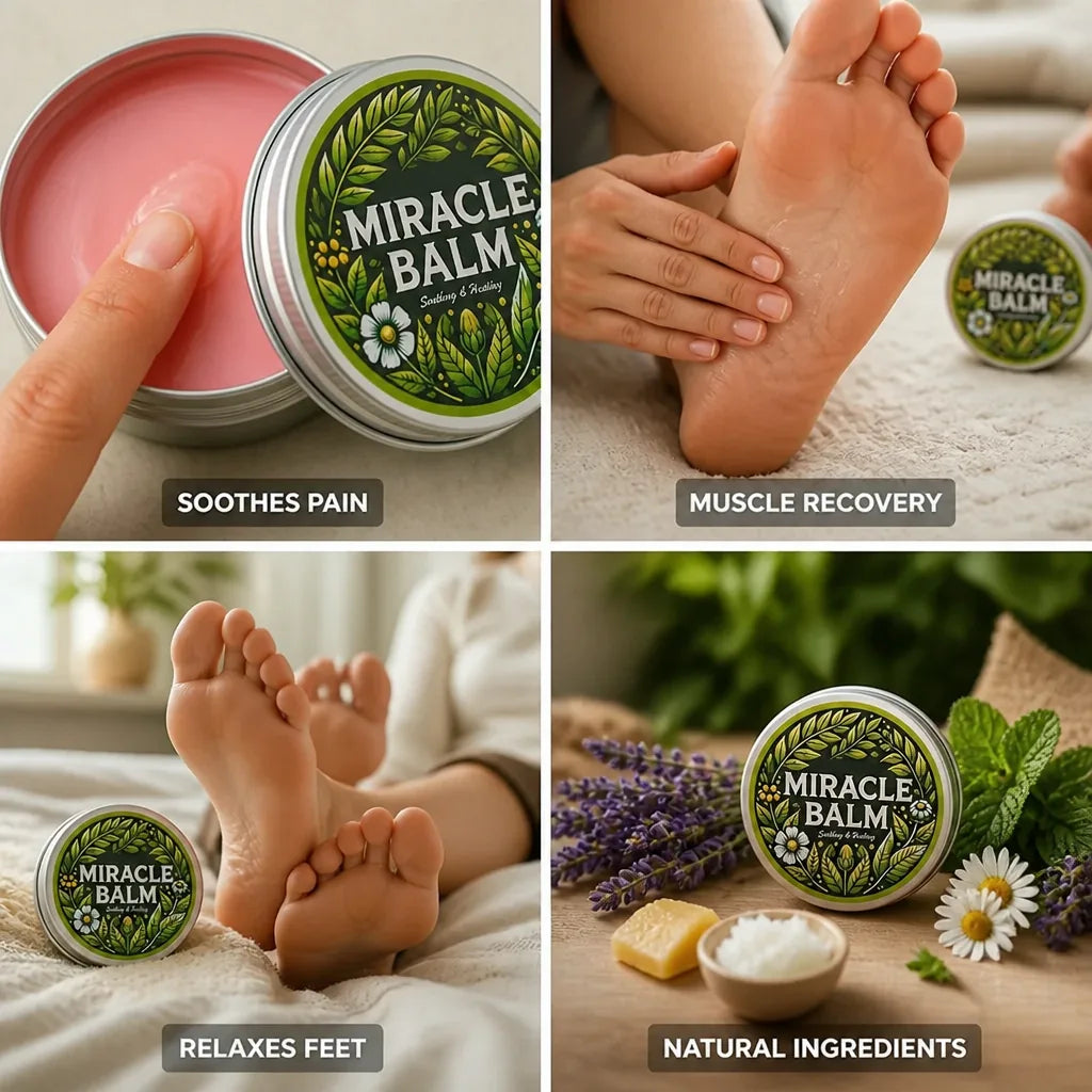 Foot Balm Regenerating Herbal Pain Relief 2-Pack