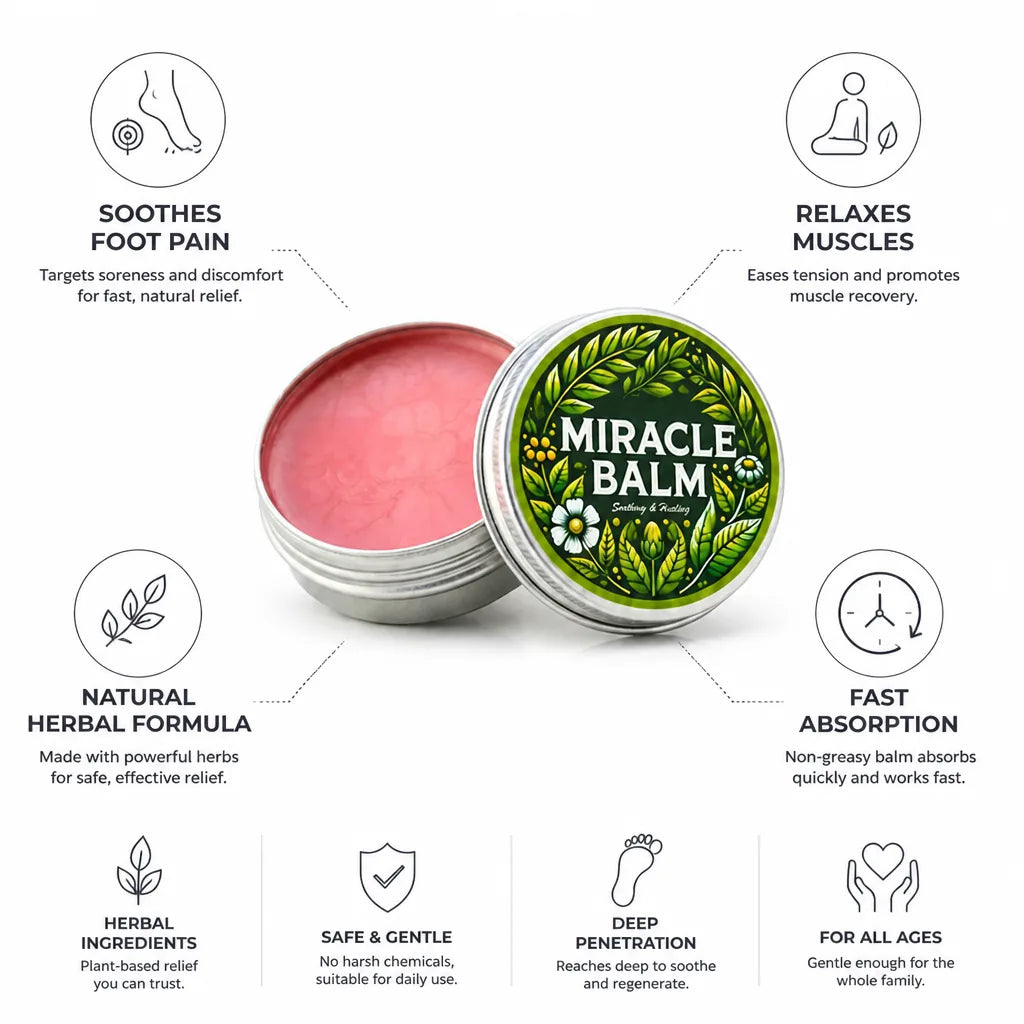 Foot Balm Regenerating Herbal Pain Relief 2-Pack