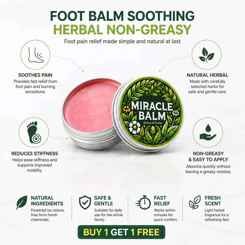 Foot Balm Soothing Herbal Non-Greasy