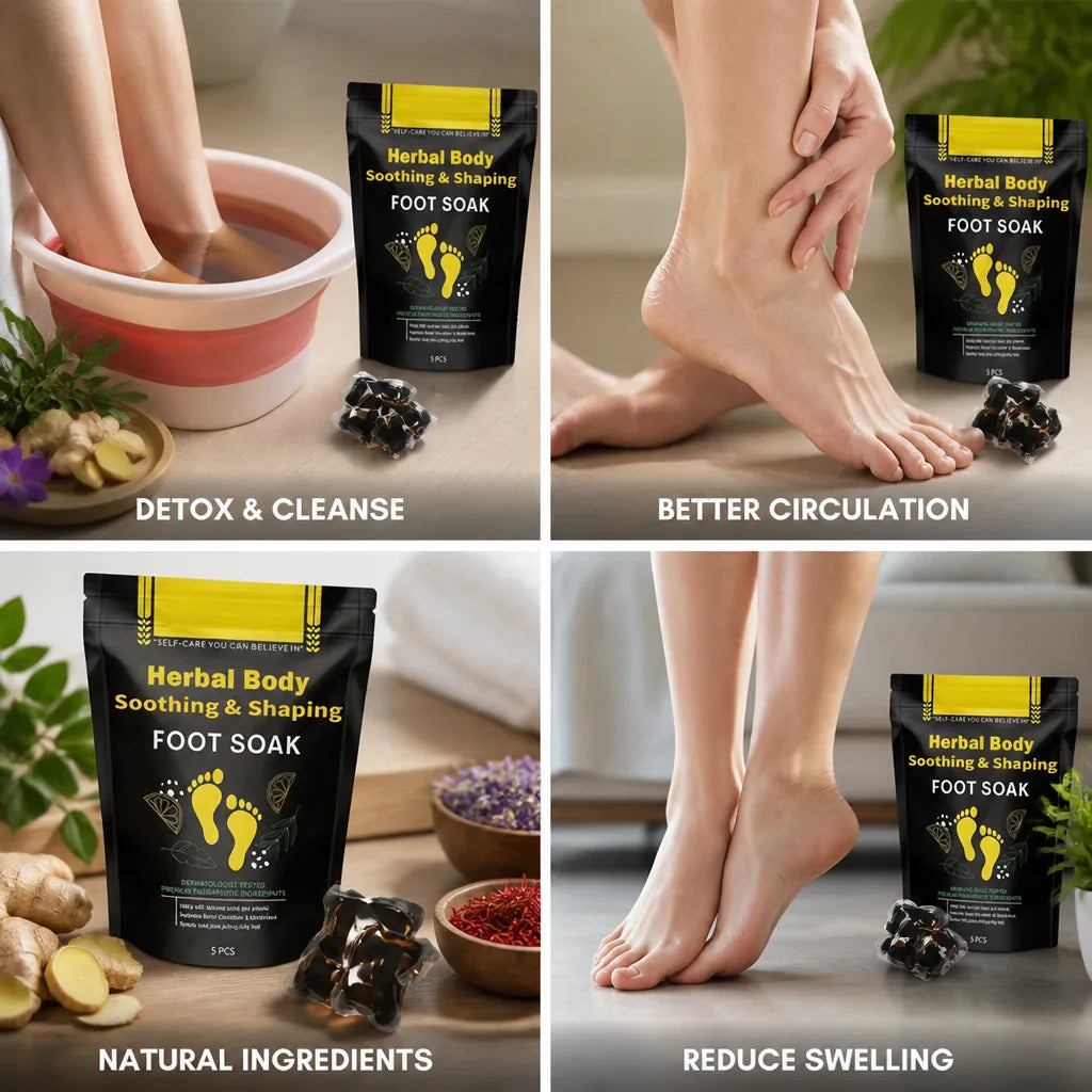 Foot Bath Tablets Detoxifying & Circulation-Boosting 5-Tablet Pack