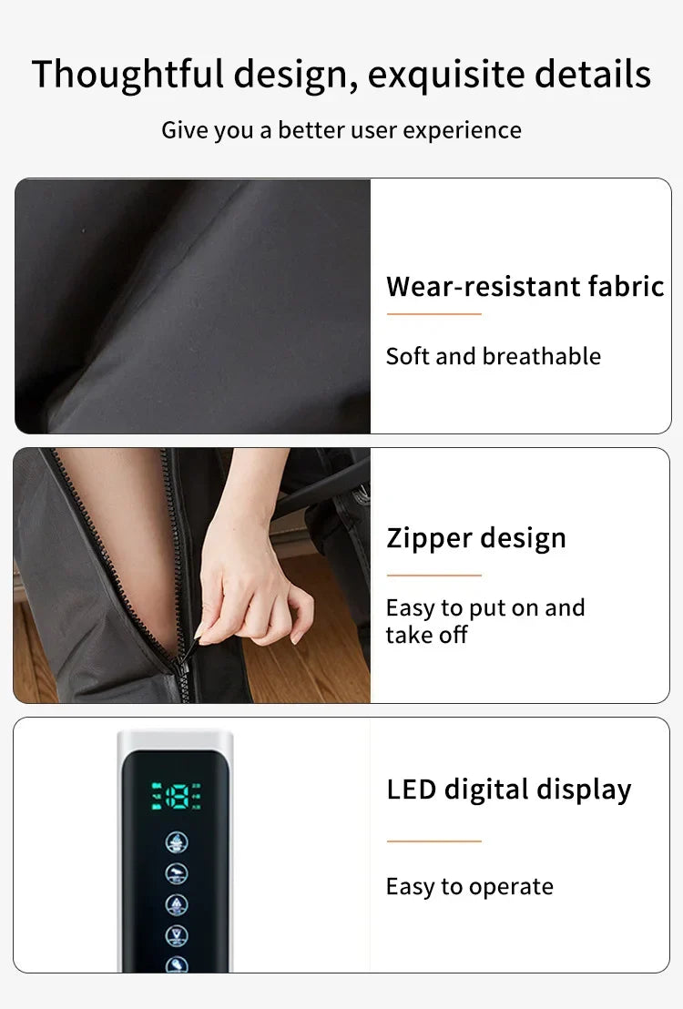 Foot & Calf Massager 360 Degree Air Compression Remote
