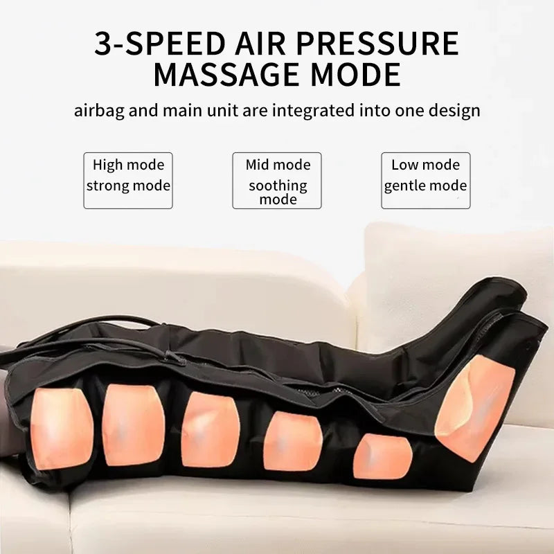 Foot & Calf Massager 360 Degree Air Compression Remote