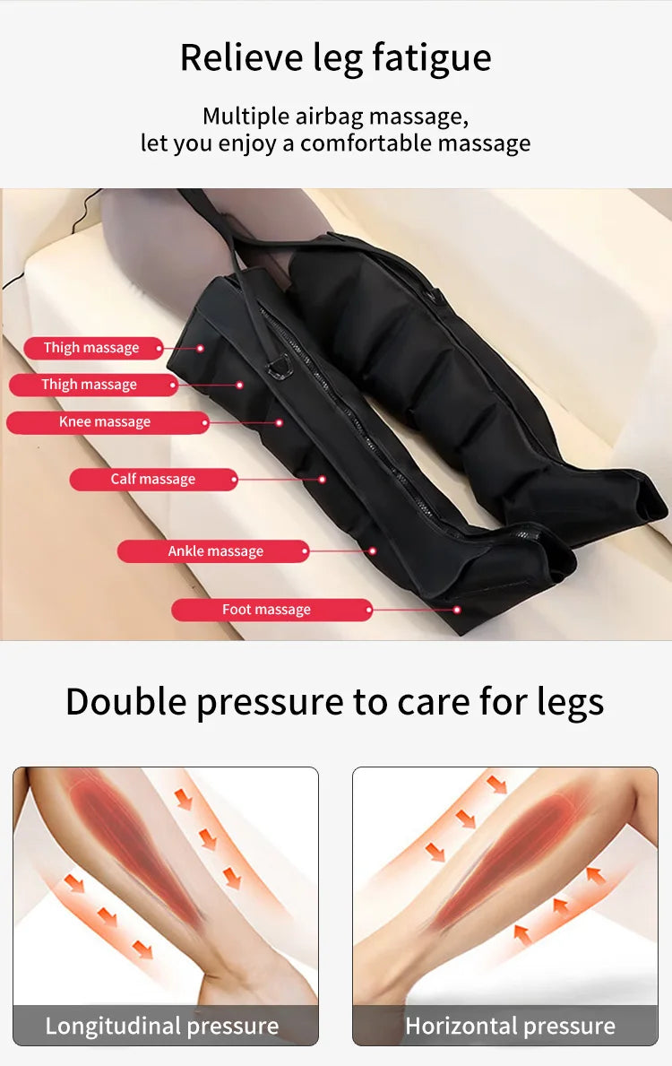 Foot & Calf Massager 360 Degree Air Compression Remote