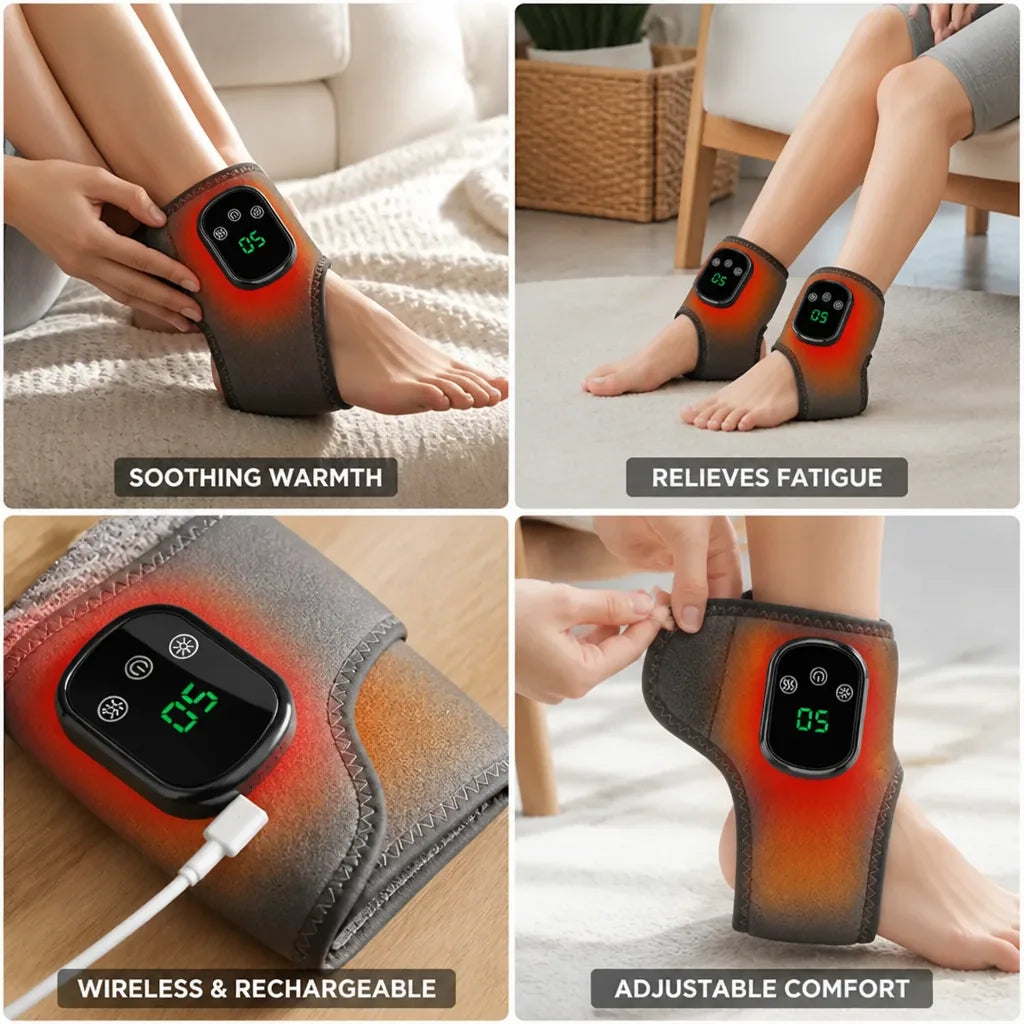 Foot & Calf Massager Wireless Heated Air Compression