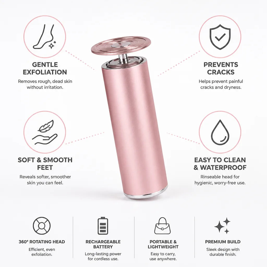 Foot Callus Remover Ergonomic File Gentle Exfoliation