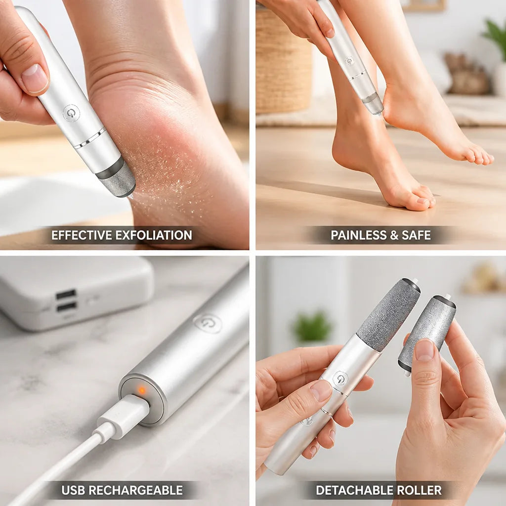 Foot Callus Remover Ergonomic USB Rechargeable