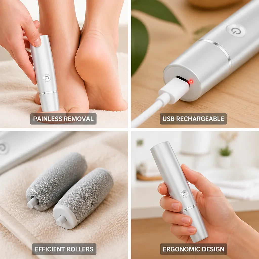 Foot Callus Remover USB Rechargeable Ergonomic Painless