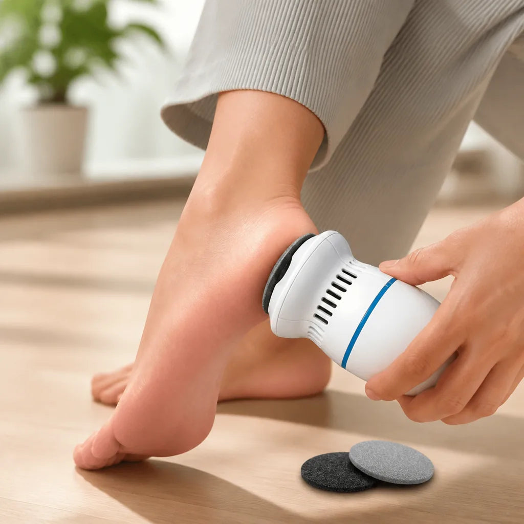 Foot Callus Remover USB Rechargeable Integrated Vacuum Two Heads