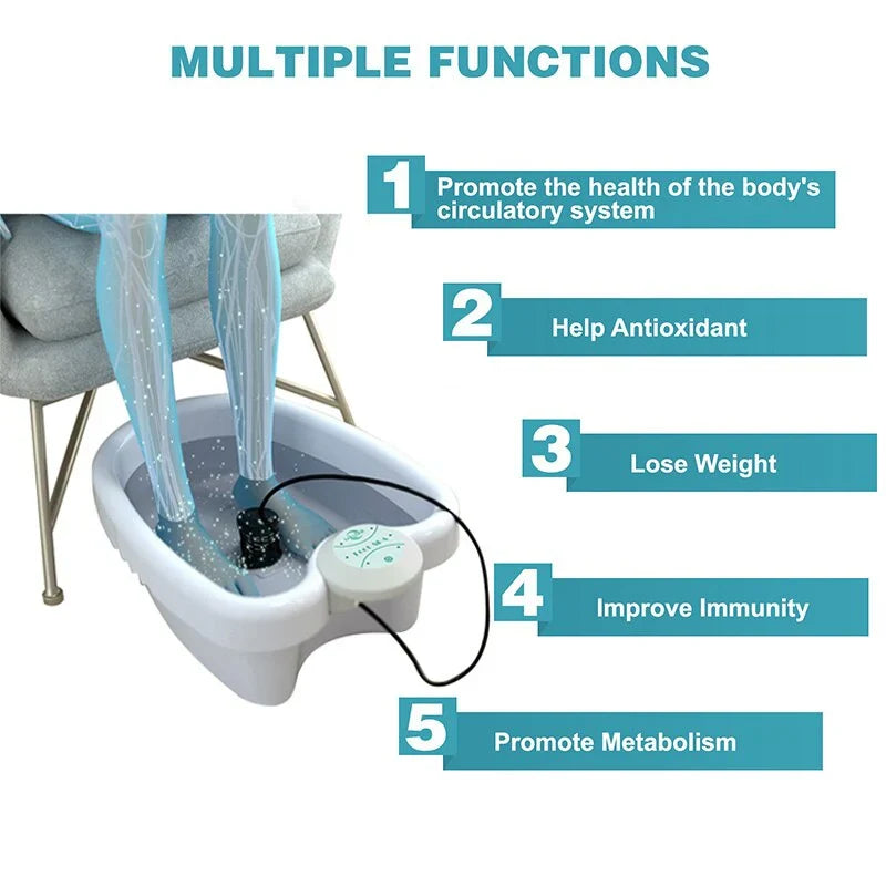 Foot Detox Spa Machine Multi-Plug Compatible & Easy Setup