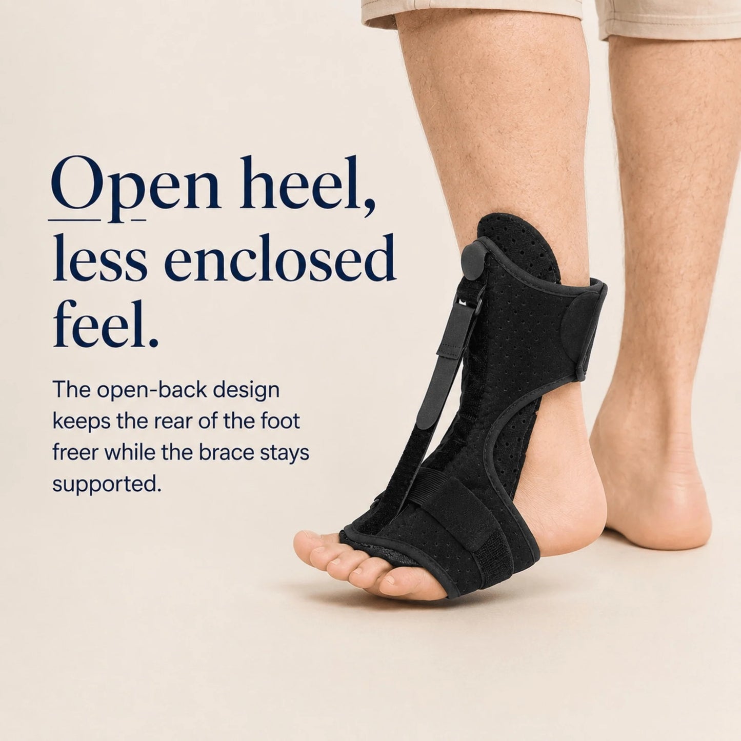 Foot Drop Brace Adjustable Dorsiflexion Strap & Soft Wraparound