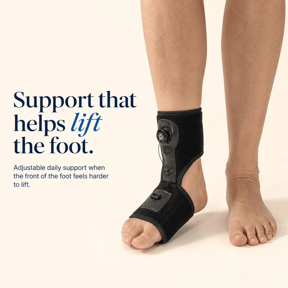 Foot Drop Brace Dial-Adjustable Shoe-Compatible