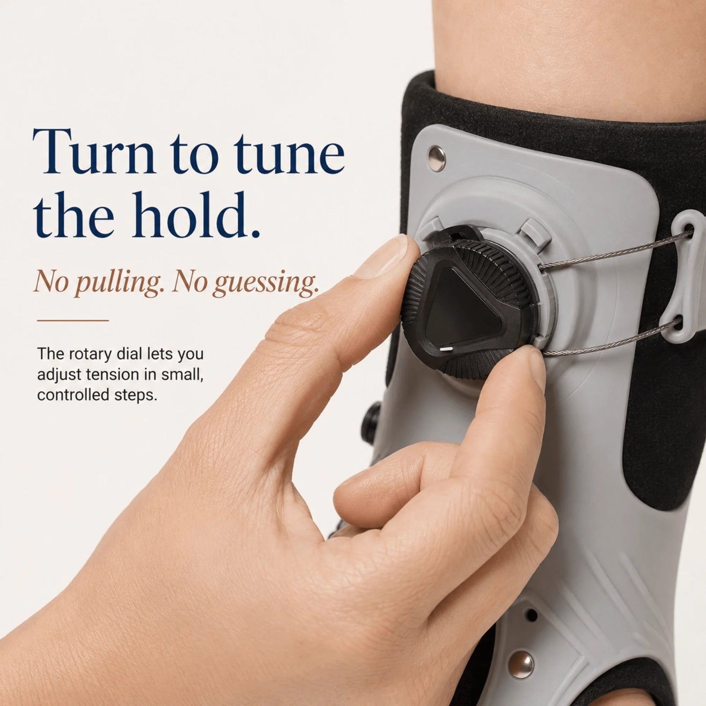 Foot Drop Brace Rotary Dial & Inflatable Airbag
