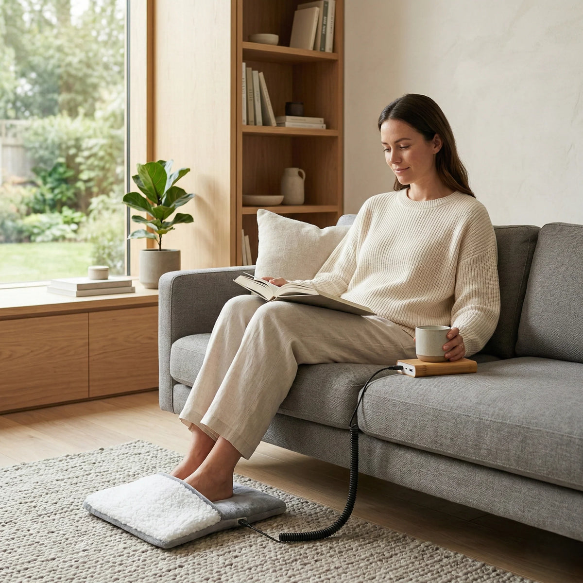 Foot Heating Pad Electric Plug-In Steady Warmth
