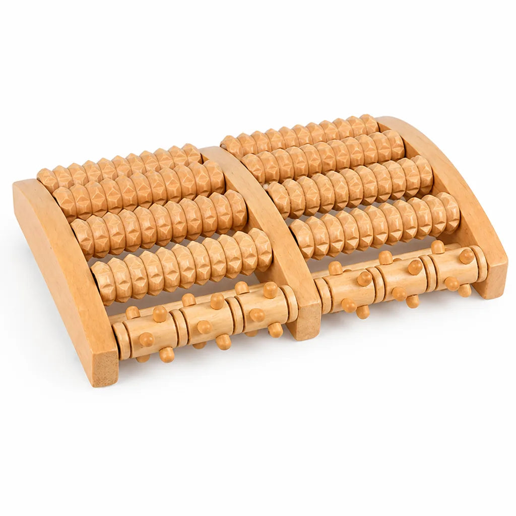 Foot Massage Roller Wood Acupressure & Deep Tissue