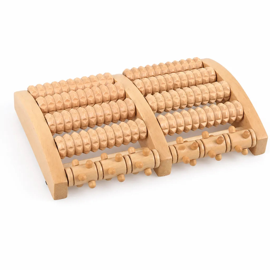 Foot Massage Roller Wooden Acupressure & Deep Tissue Relief