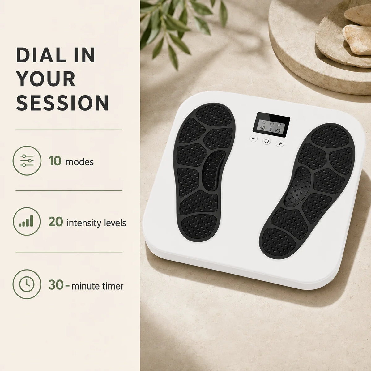Foot Massager EMS & TENS Wireless & Rechargeable