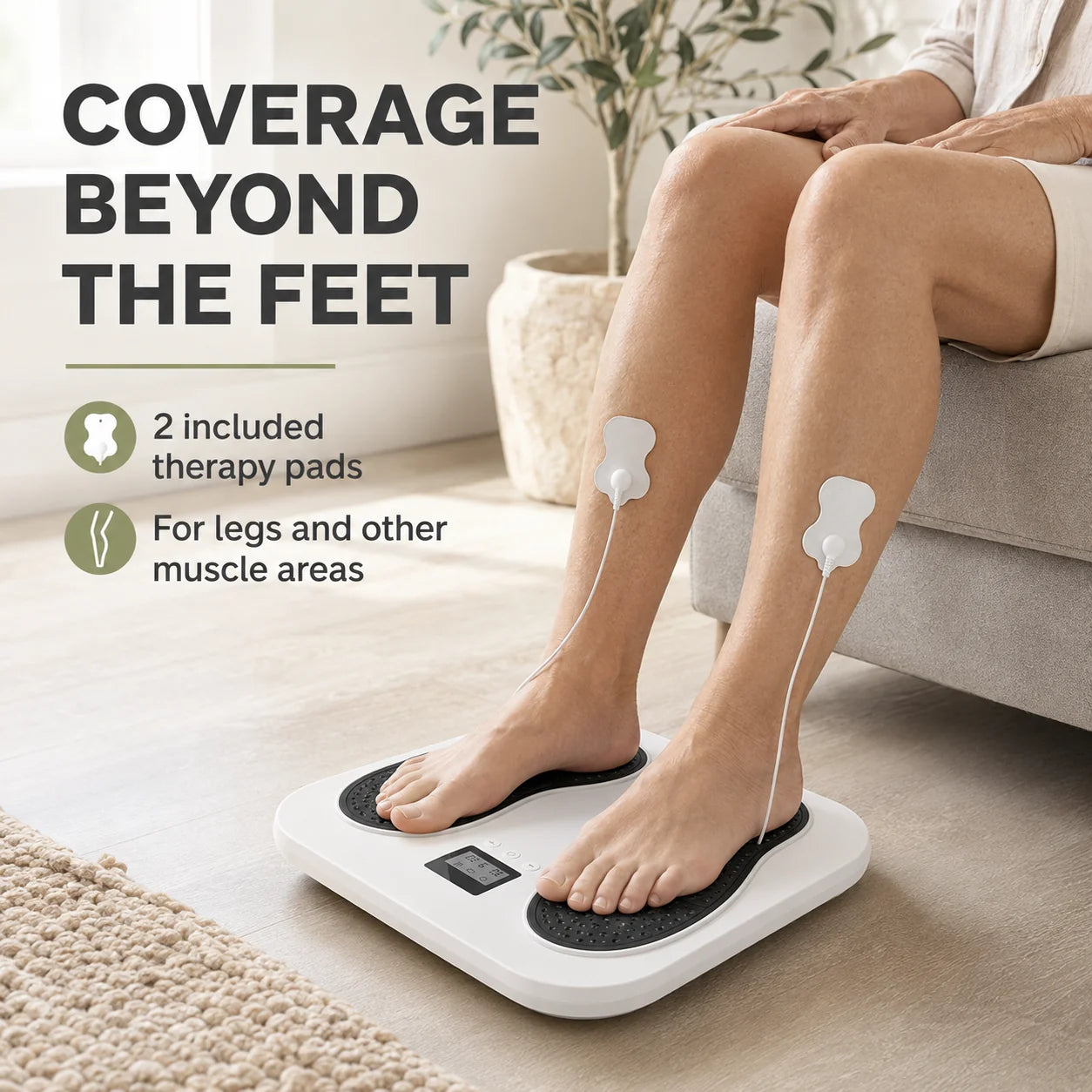 Foot Massager EMS & TENS Wireless & Rechargeable