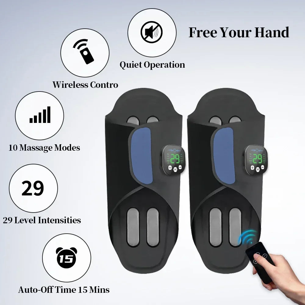 Foot Massager EMS Wireless Remote USB-C Rechargeable