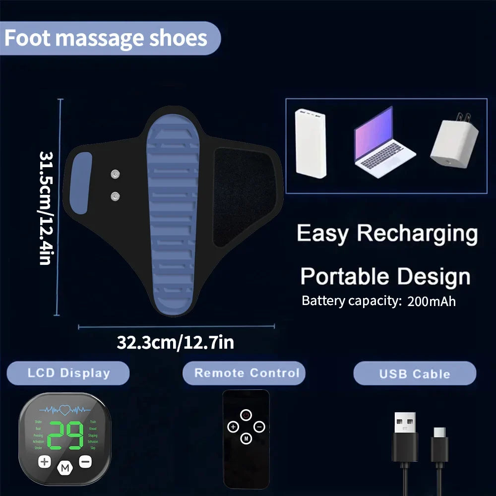 Foot Massager EMS Wireless Remote USB-C Rechargeable