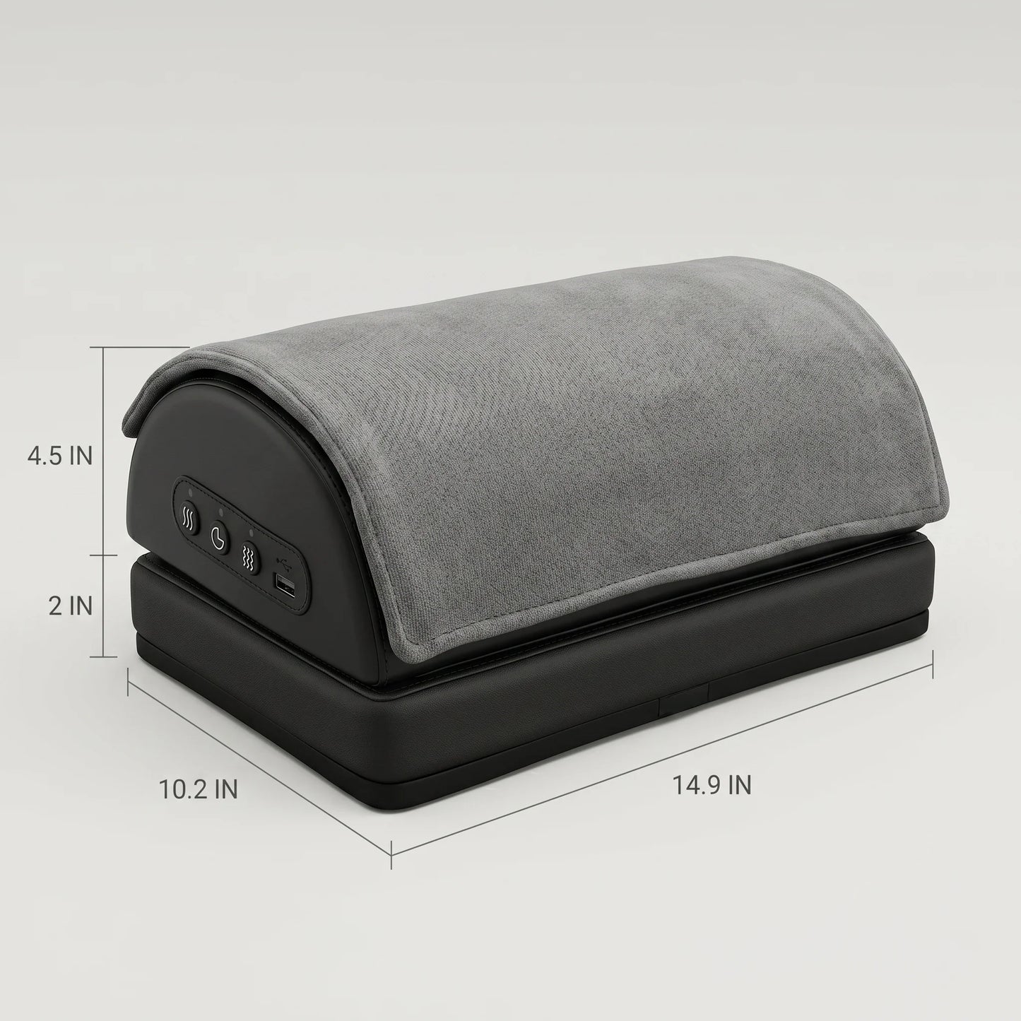 Foot Massager Heated Memory Foam Vibration