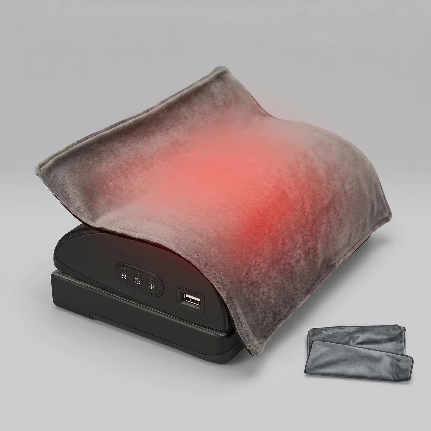 Foot Massager Heated Memory Foam Vibration
